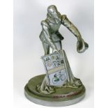 *Raleigh Showroom Display Figure, depicting Sir Walter proffering a shield depicting the post-war