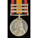 *Campaign Medal. Queen’s South Africa 1899-1902, three clasps, Cape Colony, South Africa 1901, South