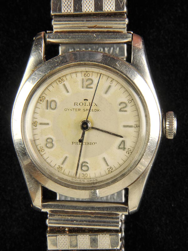 *The Great Escape. Rolex Oyster Speedking Precision, Model 4420 circa 1940, stainless steel with - Image 2 of 7