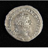 *Macrinus (217-218 AD). Denarii (2), Rome, Reverse types: PONTIF MAX TR P , Jupiter standing left