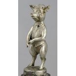*Standing Pig Mascot by E. Holt. A character mascot, depicting a pig wearing a chequered waistcoat