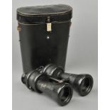 *Third Reich. A pair of Kriegsmarine binoculars, of aluminium construction painted black with rubber