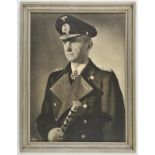 * Doenitz (Karl, 1891-1980). A half-length portrait in full uniform, circa 1943, black and white