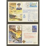 Aviation First Day Covers. A collection of approximately 500 WWI and WWII signed Aviation First