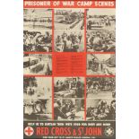 *Prisoners of War. A pair of Second World War prisoner of war posters produced for Red Cross & St.