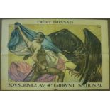 *French Posters. Credit Lyonnais, Souscrivez au 4e. Emprunt National, circa 1898, colour