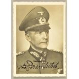 *Brauchitsch (Walther von, 1881-1948). Autograph photographic postcard signed, circa 1940, head-