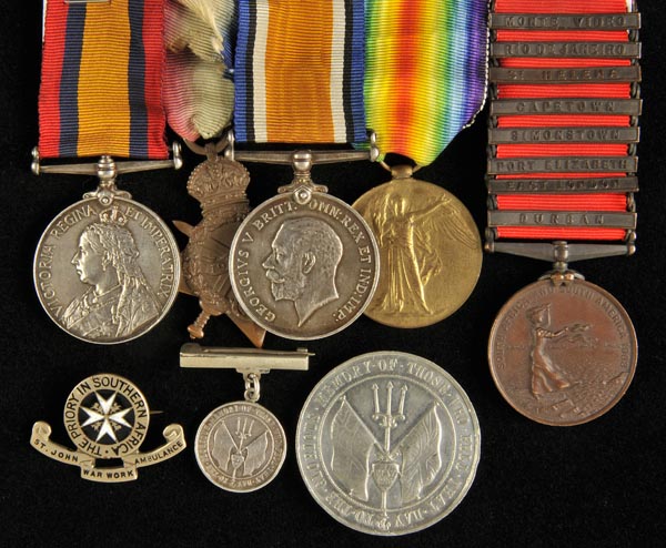 *Campaign Medals. A Jutland casualty group of five to Fleet Paymaster J.S. Place, Royal Navy, killed