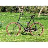 *A circa 1910 Gentleman’s Roadster. Although of an unknown make, a quality bicycle, made with