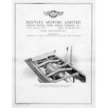 Bentley 4-litre. A rare 16 pp. large format brochure dated May 1931 and Numbered 36, with good