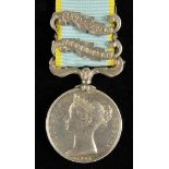 *Campaign Medal. Crimea 1854-56, two clasps, Inkermann, Sebastopol (Geo. Madge. A.B.), officially