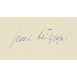 *Nuremberg Trials - Fritzsche. Autograph signature of Hans Fritzsche (1900-1953), circa 1946, signed