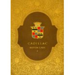 Brochure - Cadillac 90 V8. A 16 pp. portrait-style brochure with mono/tinted illustrations, full