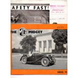 The M.G. Midget. An Export Edition TC-Series brochure with 14 pp. including cover, specifications