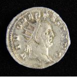 *Vespasian (69-79 AD). Commemorative silver antoninianus issued under Trajan Decius, Milan 250 - 1