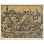 * Desmazieres (Erik, 1948-). Coliquintes devant un ville, 1983, etching on buff laid paper, a very