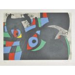*ar   Miro (Joan, 1893-1983). Le Lezard aux Plumes d’Or (Plate VI), 1971, colour lithograph on Kochi