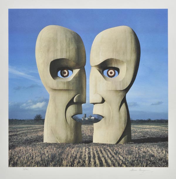 * Thorgerson (Storm, 1994-2013). Division Bell - Stone Heads, 2003, screenprint in colours on wove