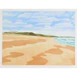 * Brunsdon (John, 1933-2014). Suffok Coast at Minsmere, colour etching, printed on handmade paper,