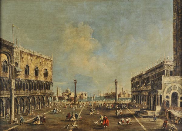 * After Francesco Guardi (1712-1793). View of the Piazzetta San Marco towards San Giorgio Maggiore,