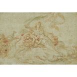 * Attributed to James Thornhill (1675-1734). The Triumph of Galatea, red chalk and grey wash on