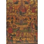 * Icon. A Russian icon of the Theotokos or The Life-Giving Spring, Central Russian, 17th century,