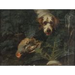 * Earl (George 1824-1908). Clumber Spaniel finding a Grey Partridge, oil on canvas, signed and