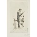 * Gosse (Laura Sylvia, 1881-1968). The Conductor, Bath, 1919, etching on thick wove paper, signed