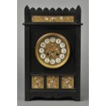 * Mantel Clock. A late 19th century French Aesthetic mantel clock by Henry Marc, Paris, the