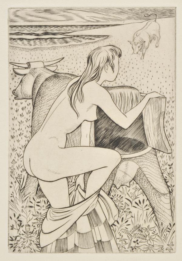 * Buckland-Wright (John, 1897-1954). Pasiphae, 1950, seven copper engravings on paper, artist’s