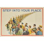 * First World War. Step Into Your Place, circa 1915, colour lithograph poster, published by The