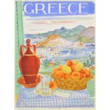 * Vassiliou (Spyros, 1902-1985). Greece. Island of Poros, 1948, colour lithograph poster, printed