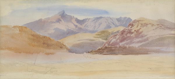 * Mildmay (Caroline St John, 1834-1894). A View in Scotland, unfinished watercolour over pencil on