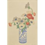 * Thorpe (Hall, 1874-1947 ). “The Chinese Vase”, colour woodblock print, signed and titled in