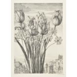 * Desmazieres (Erik, 1948-). Les Tulipes, 1983, etching on thick wove paper, artist’s proof, a very