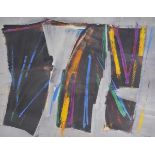 *ar  Gear (William, 1915-1997 ). Triple Form, August 1968, oil, pastel and acryclic, signed and