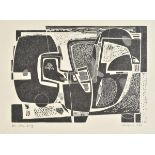 * Lawrence (Peter, 1951-). Black Quay, 1998, wood engraving on japan tissue, signed, dated, titled