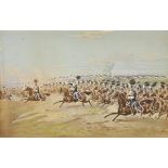 * Norie (Orlando, 1832-1901). The Charge of the Light Brigade, the 17th Lancers leading the charge,