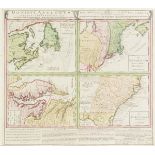 North America. Homann (Johann Baptist, heirs of), Dominia Anglorum in America Septentrionali...,