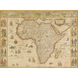 Africa. Blaeu (Willem), Africa nova descriptio, circa 1650, hand coloured engraved 'carte-a-figures'