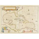 West Indies. Blaeu (Willem Janszoon), Insulae Americanae in Oceano Septentrionali cum Terris