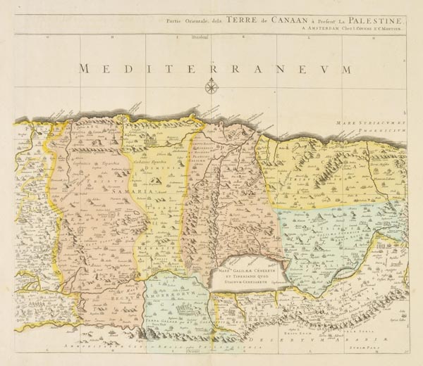 Palestine. Sanson (Nicolas) Situs Terrae Canaan sive Terrae Promissionis Hodie Palestinae..., pub.