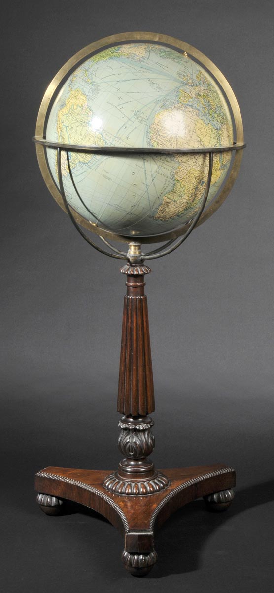 Globe. Columbus Jordglob Ivar Asp, Stockholm, circa 1950, large 14 inch (35 cms), globe with
