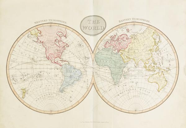 Kearsley (George, pub.). [Atlas], 1797, lacking title?, twenty-six double page engraved maps with