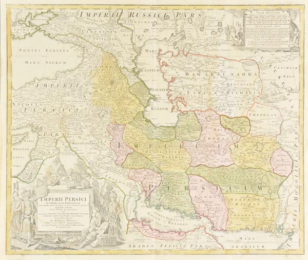 Persia. Homann (Johann Baptist), Imperii Persici in Omnes suas Provincias..., published Nuremberg,