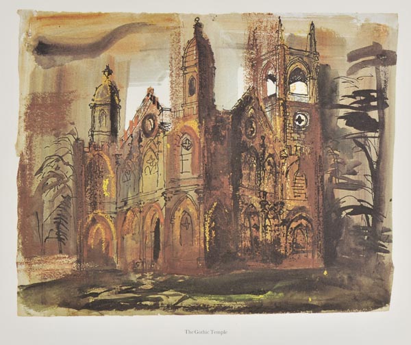 Piper (John). John Piper's Stowe, Hurtwood Press, 1983, colour and black and white illustrations,