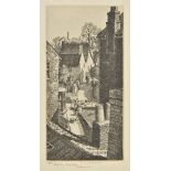 *@Badmin (Stanley Roy, 1906-1989). Shepton Mallet, Somerset, 1930,  etching on cream laid paper,