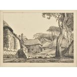 *Hoyton (Edward Bouverie, 1900-1988). Virgil's Farm, 1926-28,  etching on cream laid paper, signed