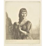 *@Brockhurst (Gerald Leslie, 1890-1978). La Tresse, 1926,  etching on wove paper, from the edition