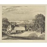 *@Badmin (Stanley Roy, 1906-1989). Evening Light, near Sevenoaks, 1929,  etching on laid paper, from